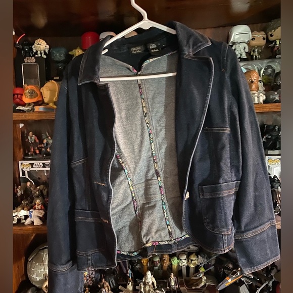 Jackets & Blazers - Dark denim jacket size 8
